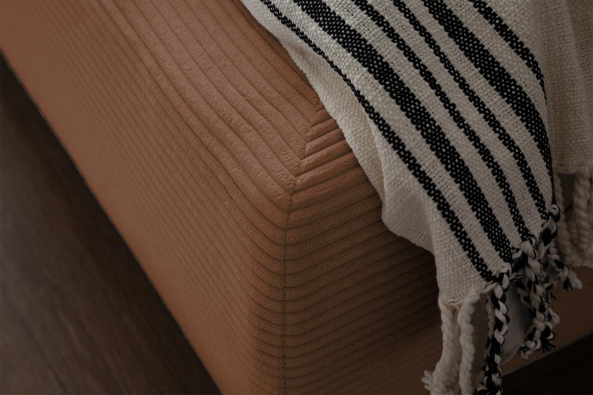 POLSTERBETT HENRY Braun Cord - Braun, Textil (160/200cm) - KAWOLA