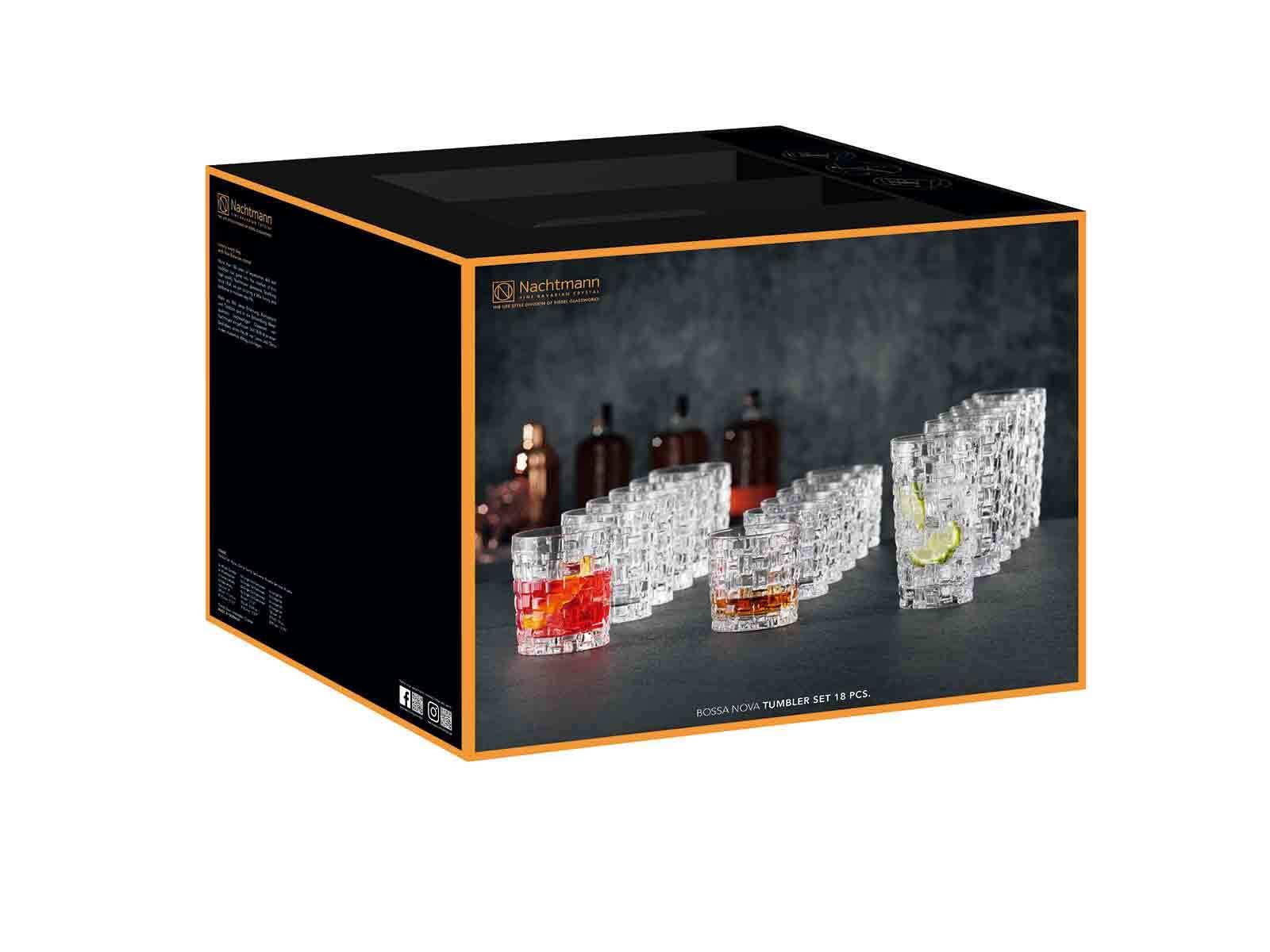 BARGLÄSER Bossa Nova transparent 18-tlg. - Transparent, Glas - Nachtmann