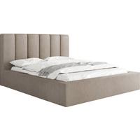 POLSTERBETT Amira - Hellbraun/Beige, Holzwerkstoff/Kunststoff (200/200cm) - WFL GROUP