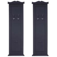 WANDGARDEROBE Grau 2er-Set - Grau, Holz (28/109/5cm) - MCW