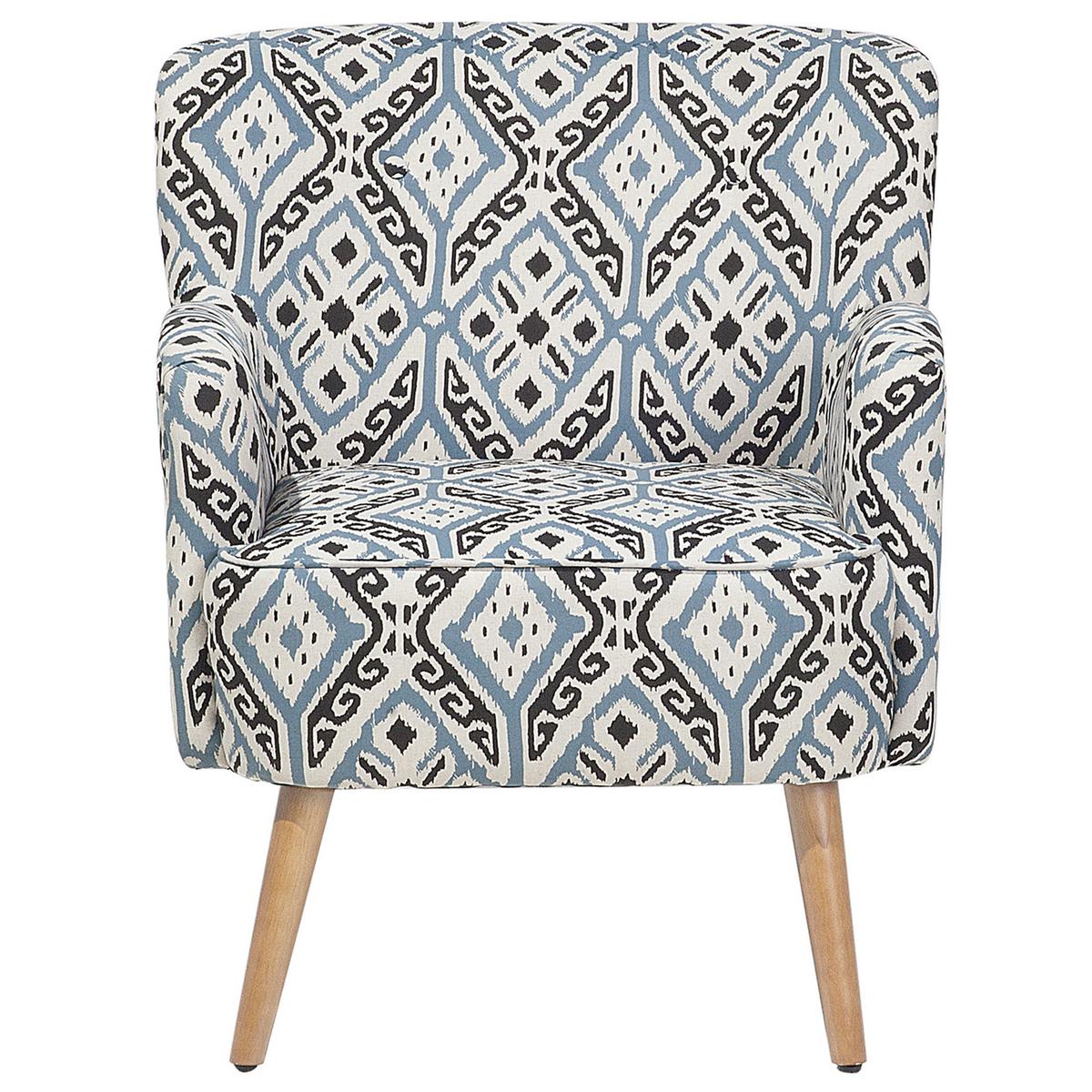 SESSEL Polsterbezug Bunt Tumba - Multicolor, Holz/Textil (74/85/66cm) - Beliani