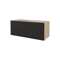 LOWBOARD ZENO-W 100x40x40 cm - Schwarz - Schwarz, Holzwerkstoff (100/40/40cm) - ALTDECOR