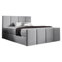 BOXBETT Lars - H3 - Hellgrau, Holz (160/200cm) - MIRJAN24