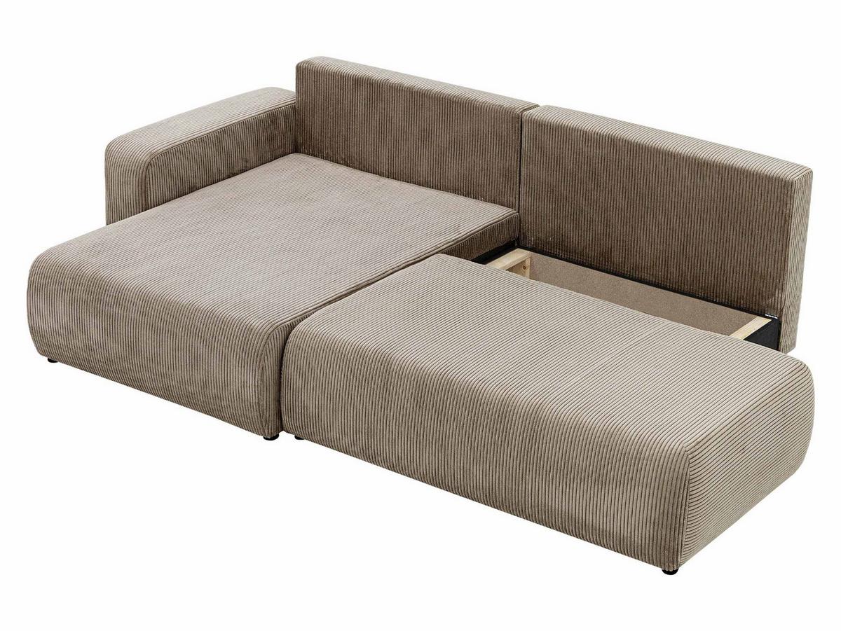 ECKSOFA Piano O Cord - Schwarz/Grün, Holz/Kunststoff (262/145cm) - MIRJAN24