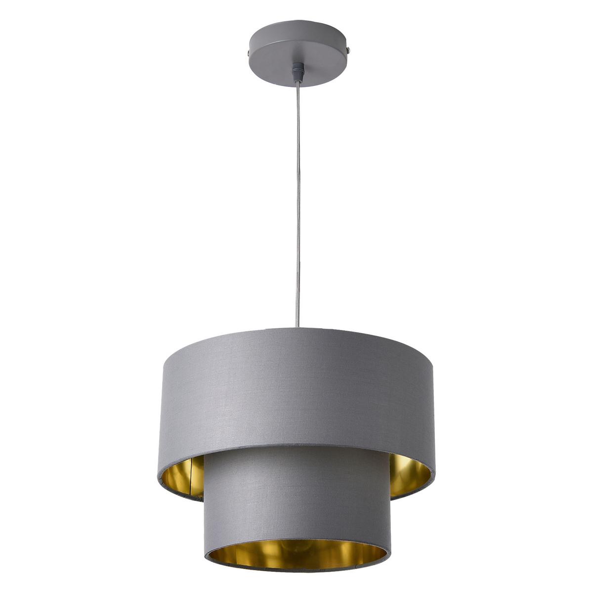 HÄNGELEUCHTE Lopar - Grau, Metall (30/30/149cm) - lux.pro