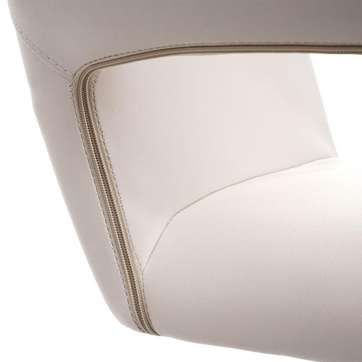 HOMEOFFICE-BÜROSTUHL Cremeweiß - Creme, Textil (65/89/65cm) - MCW