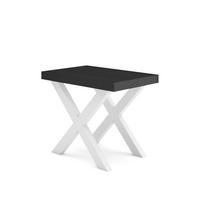 ESSTISCH ausziehbar 58 bis 262cm, für 12 Gäste, schwarz, 58/90/73cm - Schwarz, Holzwerkstoff (90/262/73cm) - Skraut Home