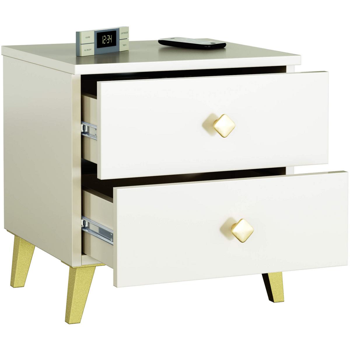 NACHTTISCH Kaschmir 43/40/37 - Kaschmir, Holzwerkstoff (40/43/37cm) - RAUMHIRSCH FURNITURE