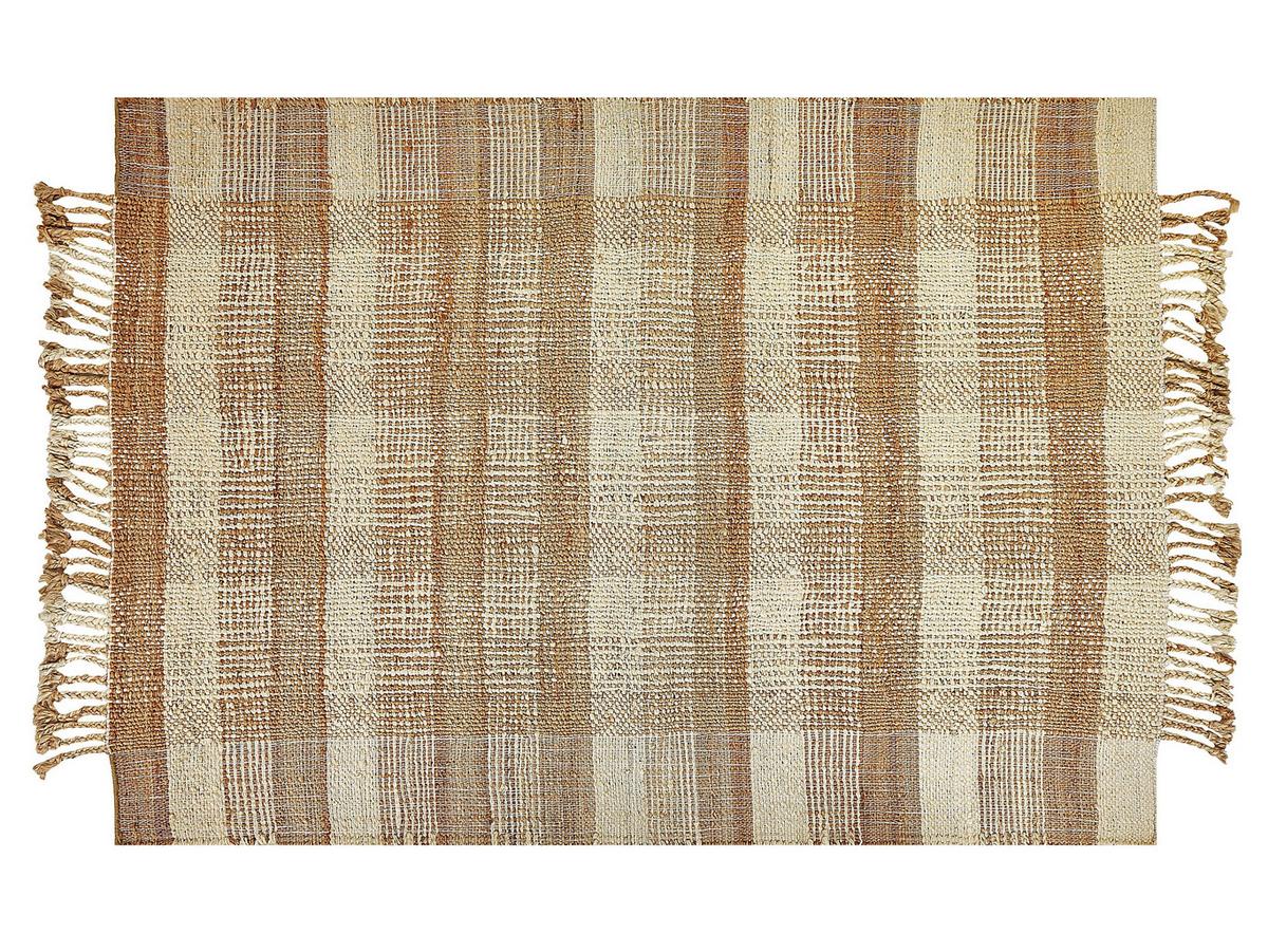 TEPPICH geflochten Berissa 200/140 cm - Beige, Naturmaterialien (140/200cm) - Beliani