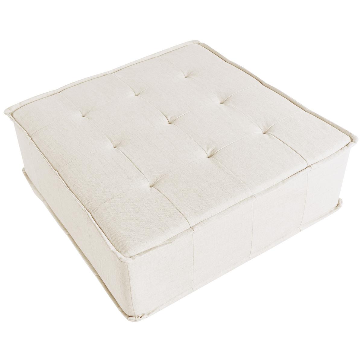SESSELMODUL Stoff Cremeweiß Tibro - Creme, Textil (100/40/100cm) - Beliani