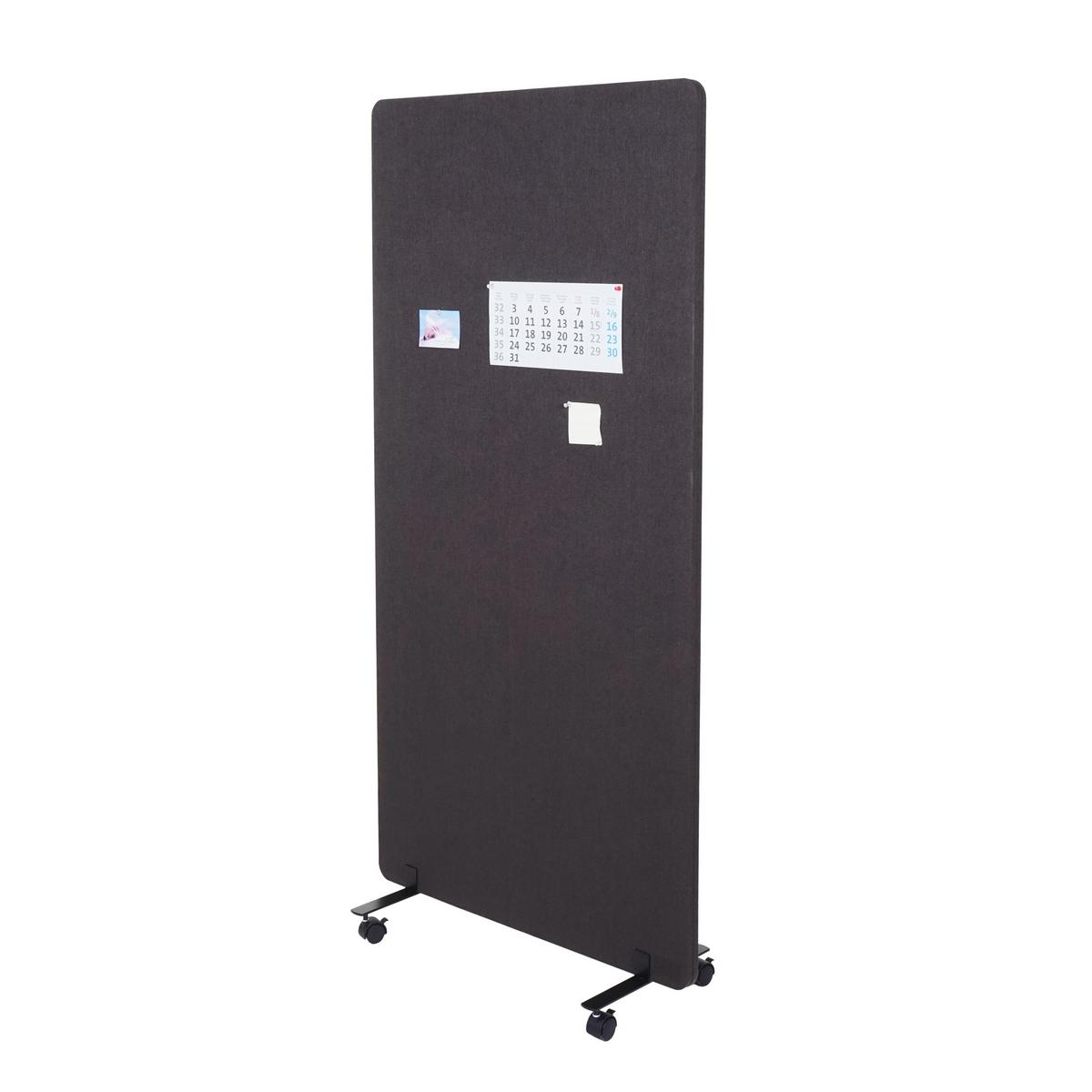 AKUSTIK-TRENNWAND Dunkelbraun - Dunkelbraun, Textil (80/167/39cm) - MCW