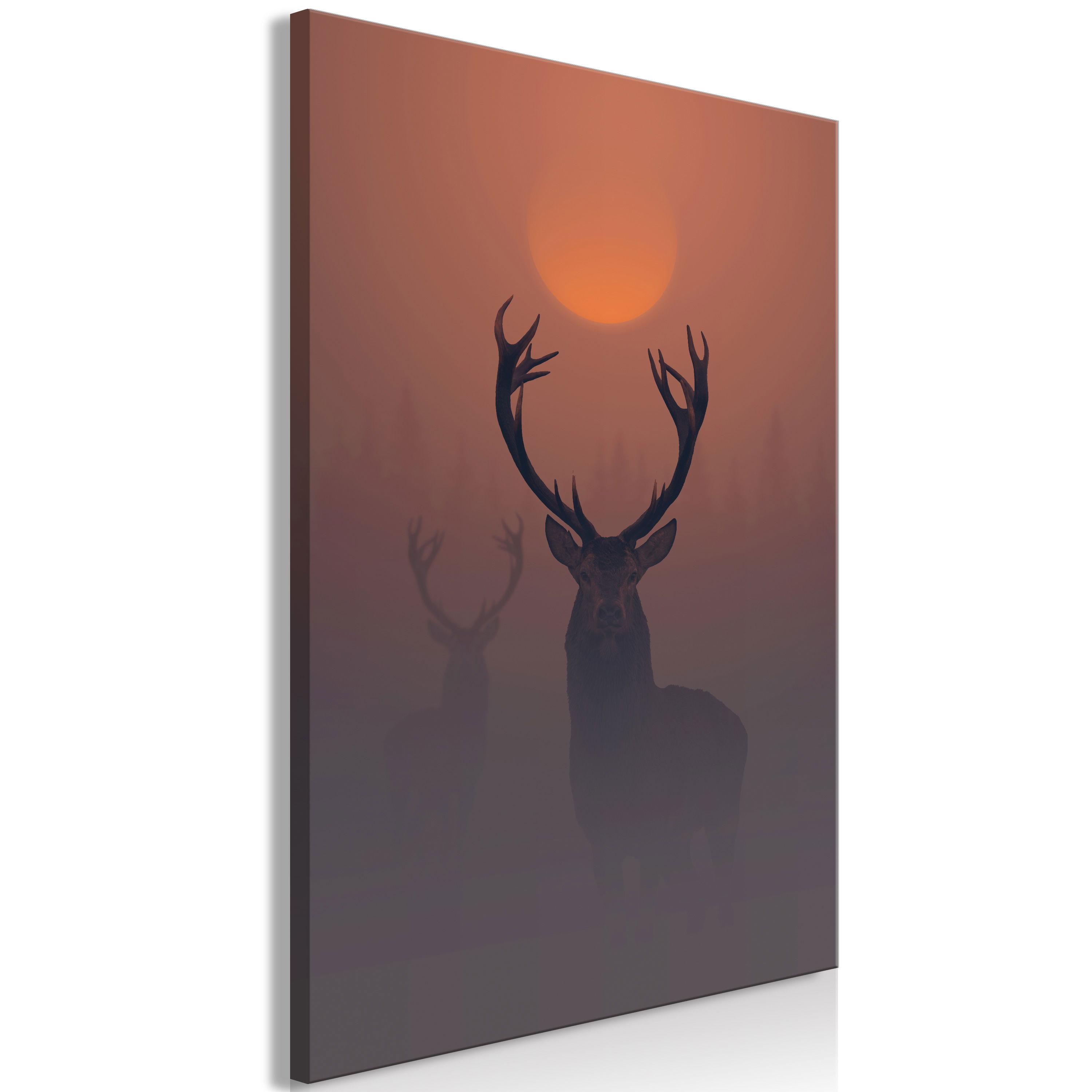 KUNSTDRUCK Braun 80/120 cm - Braun/Orange, Textil (80/120cm) - KUNSTLOFT