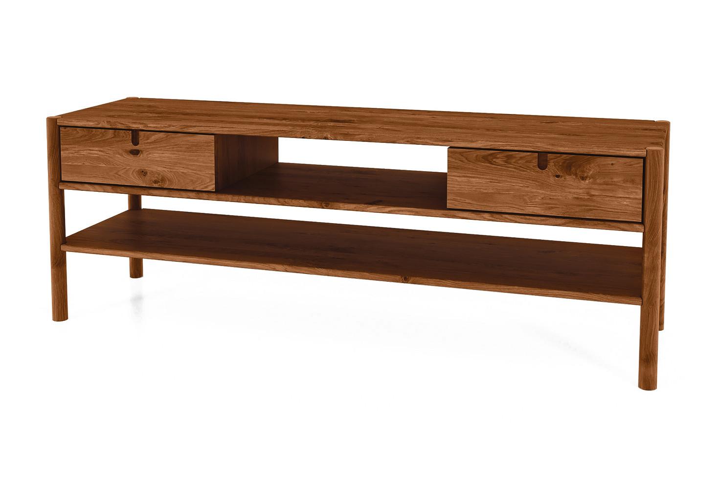 TV-SCHRANK INA Wildeiche - Mokka, Holz (160/59/46cm) - byoak