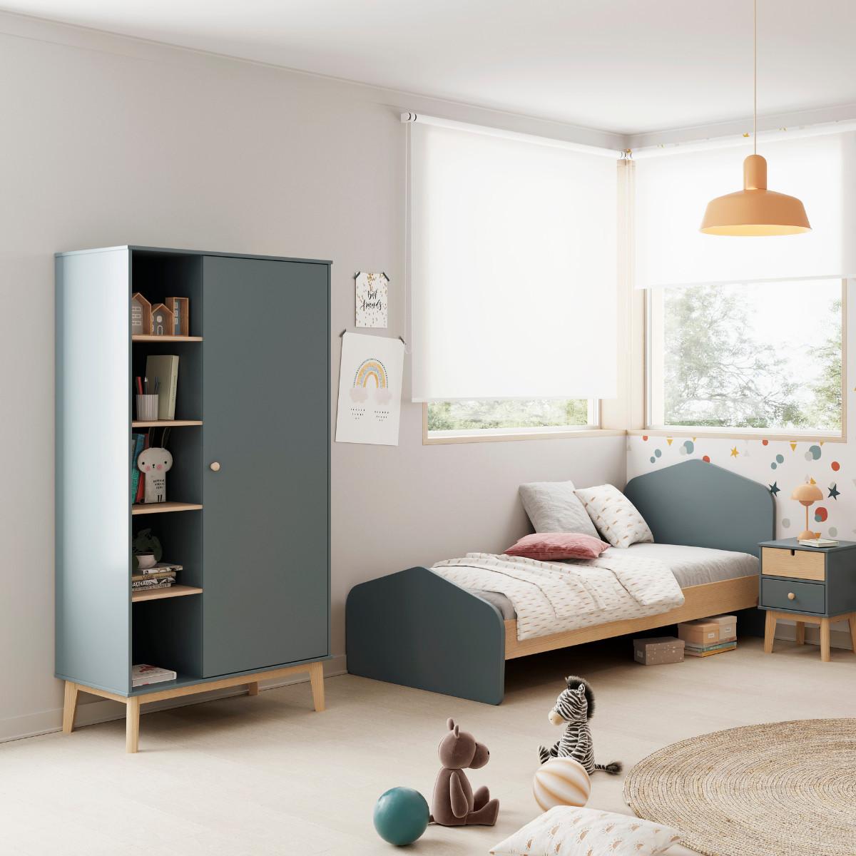 BEZUG Esteban Grün 90/52/181 cm - Grün, Holz (52/181/90cm) - Calicosy
