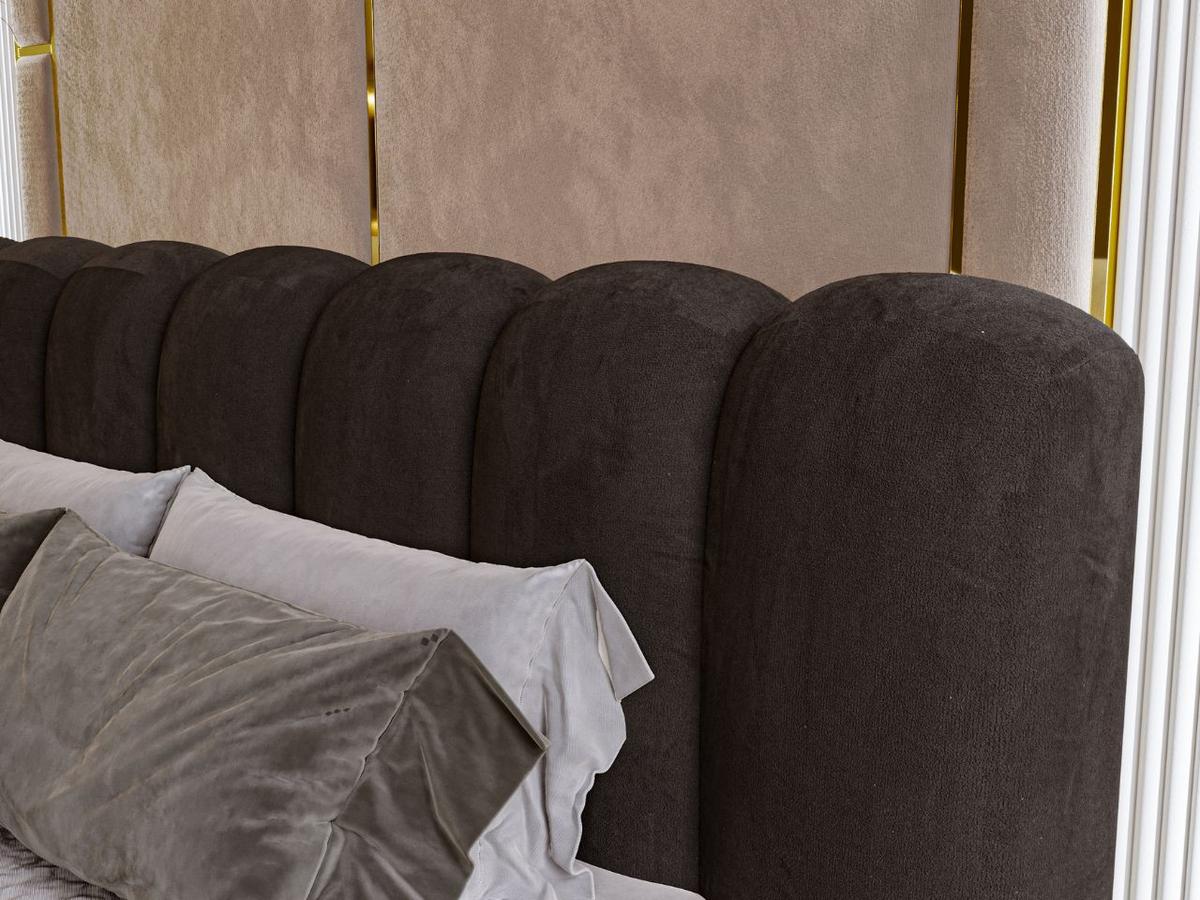 POLSTERBETT Averia 160x200 Dunkelgrau - Dunkelgrau, Textil (160/200cm) - Graingold