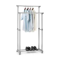 GARDEROBENWAGEN GROSSO chrom - Chromfarben, Metall (83/164/44cm) - IDIMEX