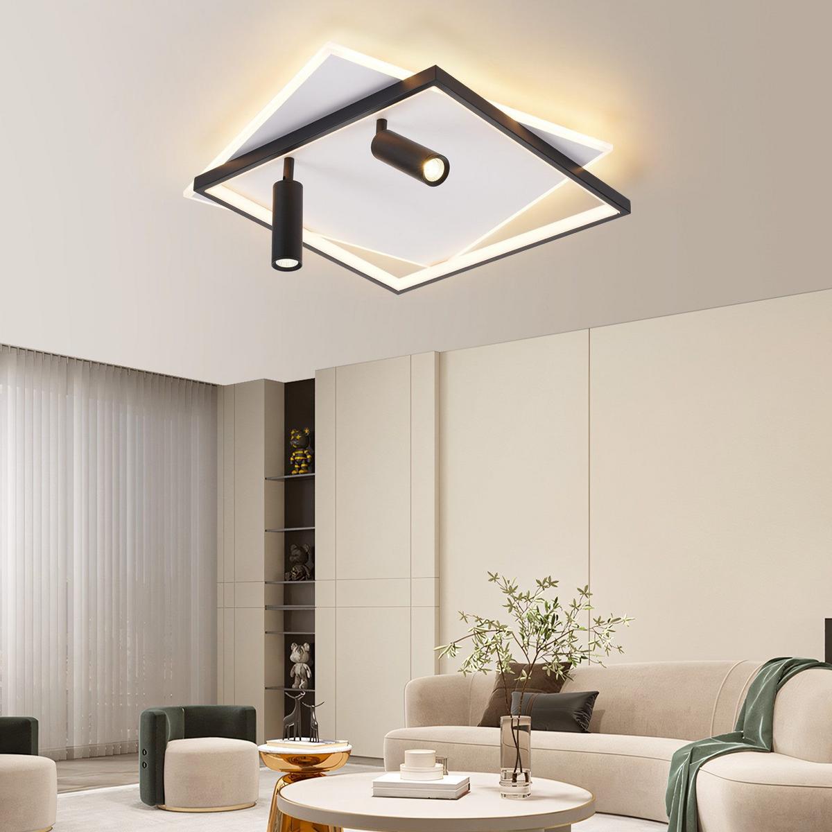 LED-DECKENSTRAHLER Dillon 50/50/13cm - Weiß, Metall (50/50/13cm) - Nettlife