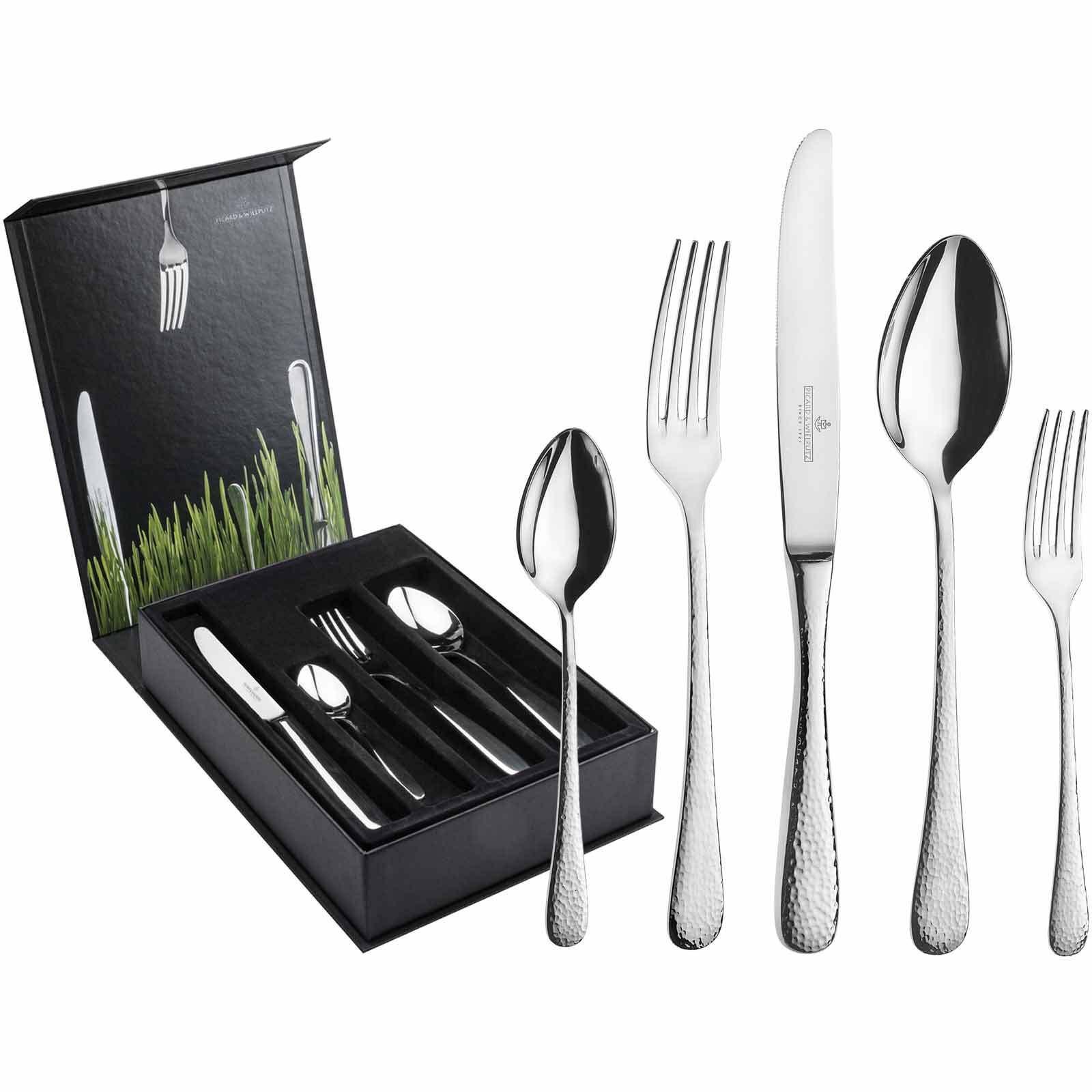 TAFELBESTECK INKL. BESTECKBOX Mia silber 30-tlg. - Silberfarben, Metall - Picard & Wielpütz