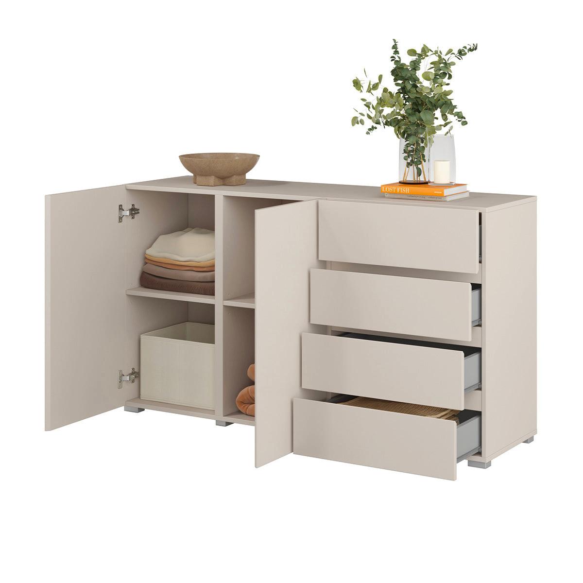 SIDEBOARD Maxis Kaschmir - Beige, Holzwerkstoff (138/78/40cm) - Petits-meubles