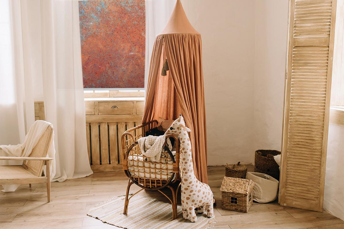 INNENROLLO - Fensterrollo - Rollo - 60x40 cm - Orangefarbenes Blatt - Orange, Kunststoff (60/140/0.5cm) - TULUP