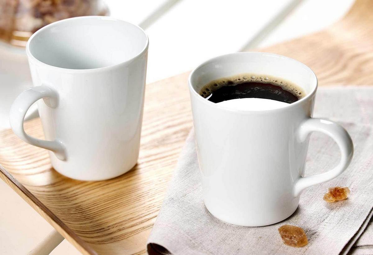 KAFFEEBECHER Vio weiß 300 ml 6er Set - Weiß, Keramik (0.3L) - Ritzenhoff Breker
