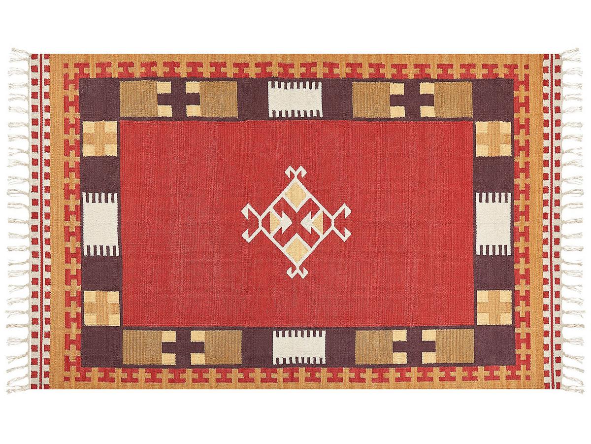 KELIM-TEPPICH Parakar 200/140 cm - Multicolor, Textil (140/200cm) - Beliani