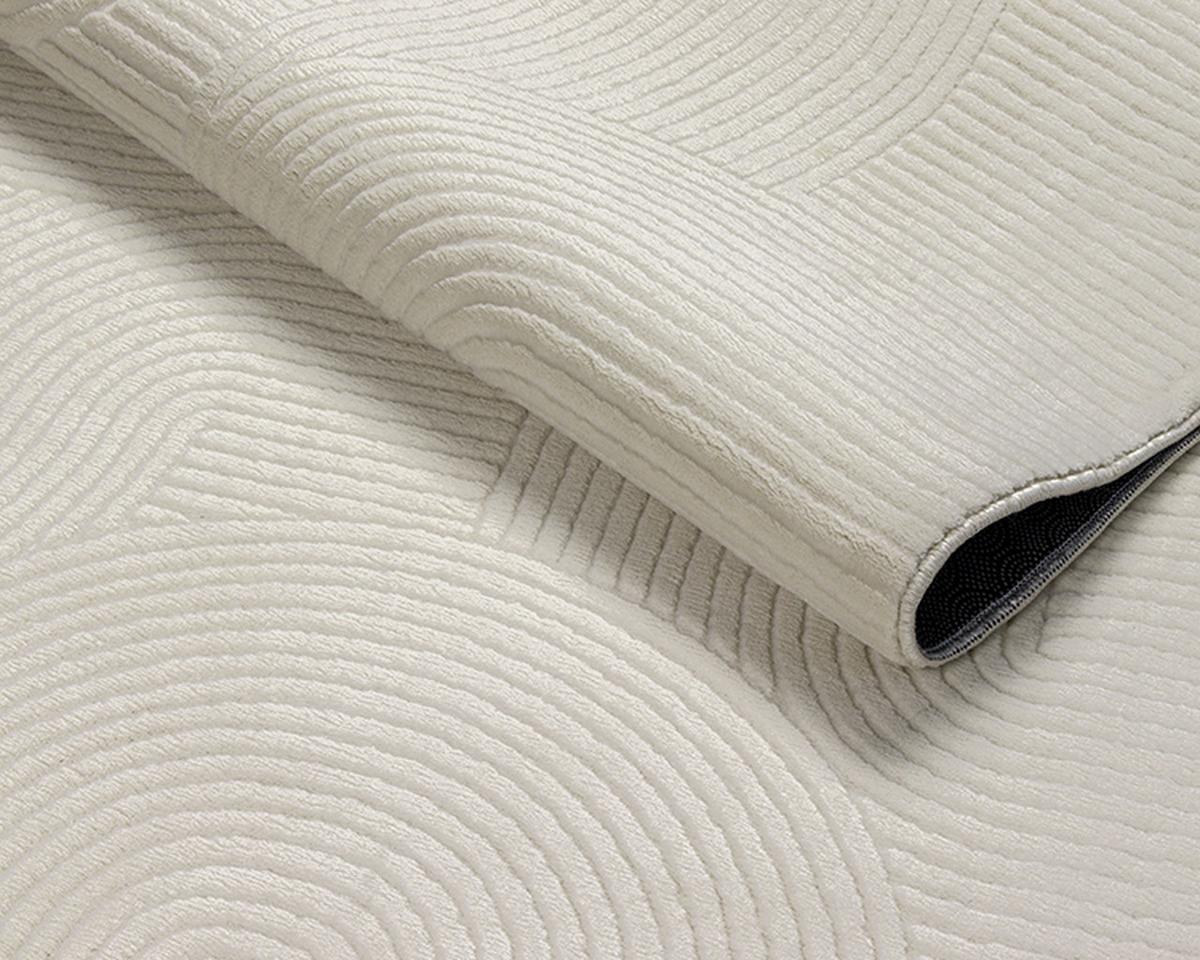 KURZFLORTEPPICH Antirutsch Geometrisch DALAR Polypropylen Creme 140 x 200 cm - Beige, Textil (140/200cm) - KADIMA DESIGN