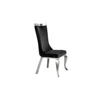 ESSZIMMERSTUHL SELENA Schwarz Velvet (1er-Set) - Schwarz, Textil (54/109/64cm) - KAWOLA