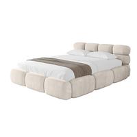 POLSTERBETT mit Bettkasten und Lattenrost, Boxbett ohne Matratze - NOMA 160x200 Beige - Beige, Holzwerkstoff/Textil (160/200cm) - ALTDECOR