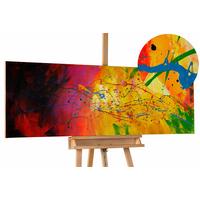 ÖLGEMÄLDE 150/50 cm - Multicolor, Holz/Textil (150/50cm) - KUNSTLOFT