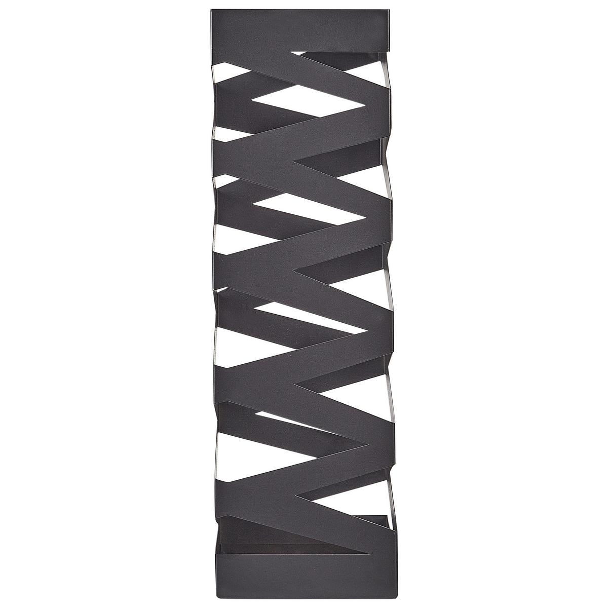 SCHIRMSTÄNDER Metall Schwarz Sambin - Schwarz, Metall (15/49/15cm) - Beliani