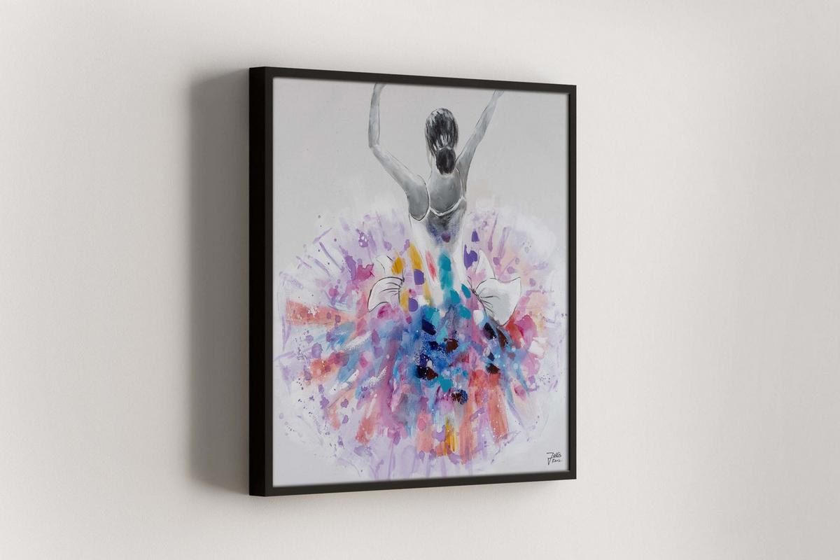 ÖLGEMÄLDE 80/80 cm - Lila/Weiß, Holz/Textil (80/80cm) - KUNSTLOFT