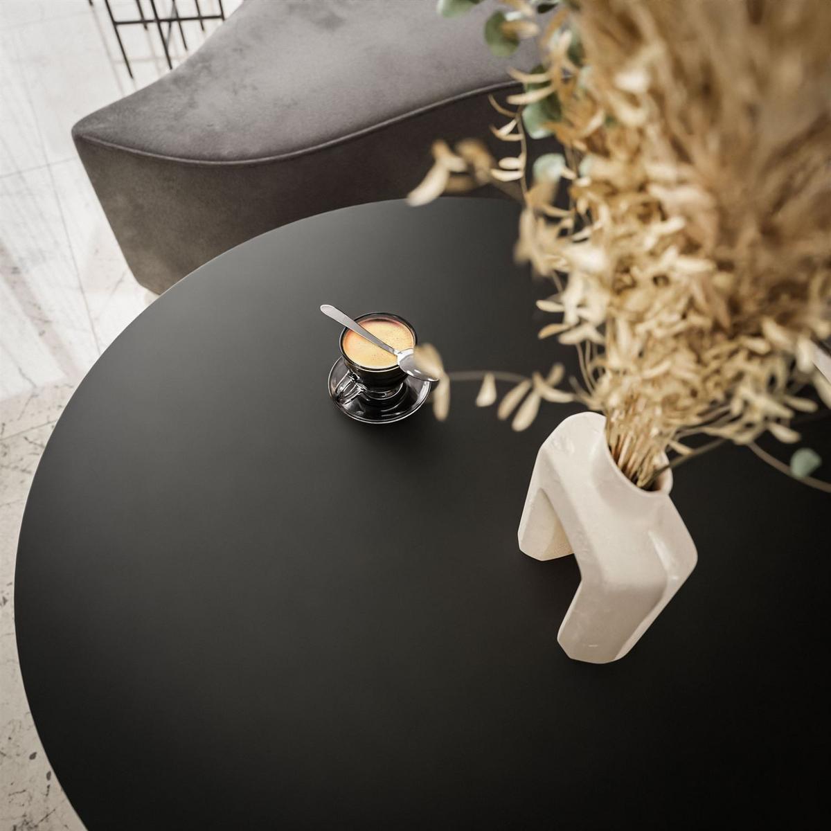 COUCHTISCH 2 in 1 LORI MIX schwarz matt - Goldfarben/Schwarz, Holzwerkstoff (70/70/48cm) - Lookway
