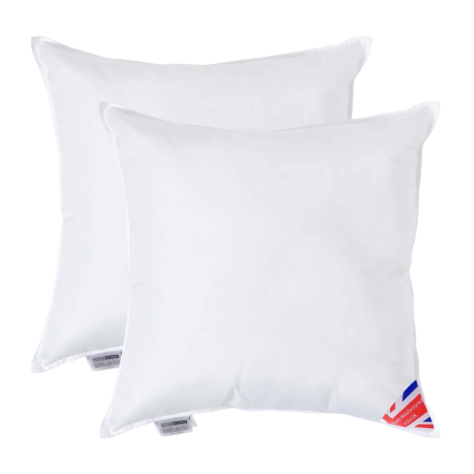 FÜLLKISSEN 2er-Set – 55/55 cm, Super-Mikrofaser - Weiß, Textil (55/55cm) - Homescapes