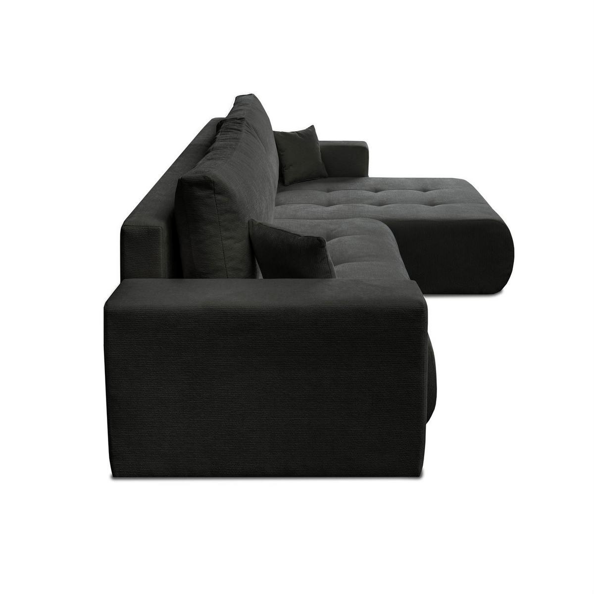 ECKSOFA CLOUD II XL mit Schlaffunktion Vibe 98 - Grau, Textil (280/152cm) - Lookway