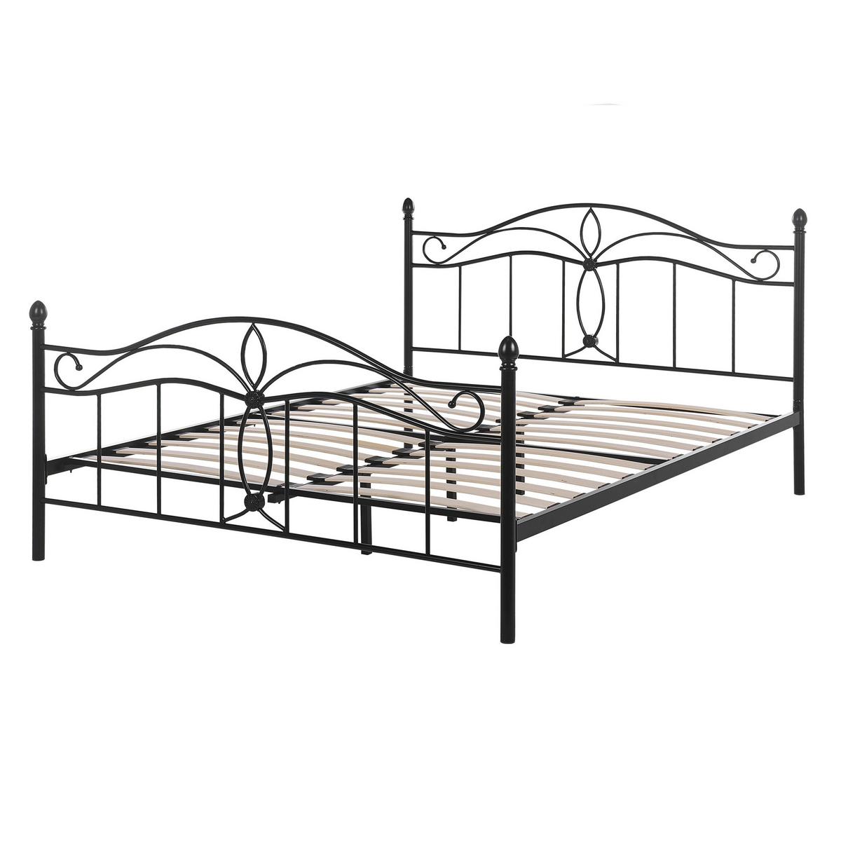 METALLBETT 140/200cm Schwarz Antlia - Schwarz, Metall (140/200cm) - Beliani
