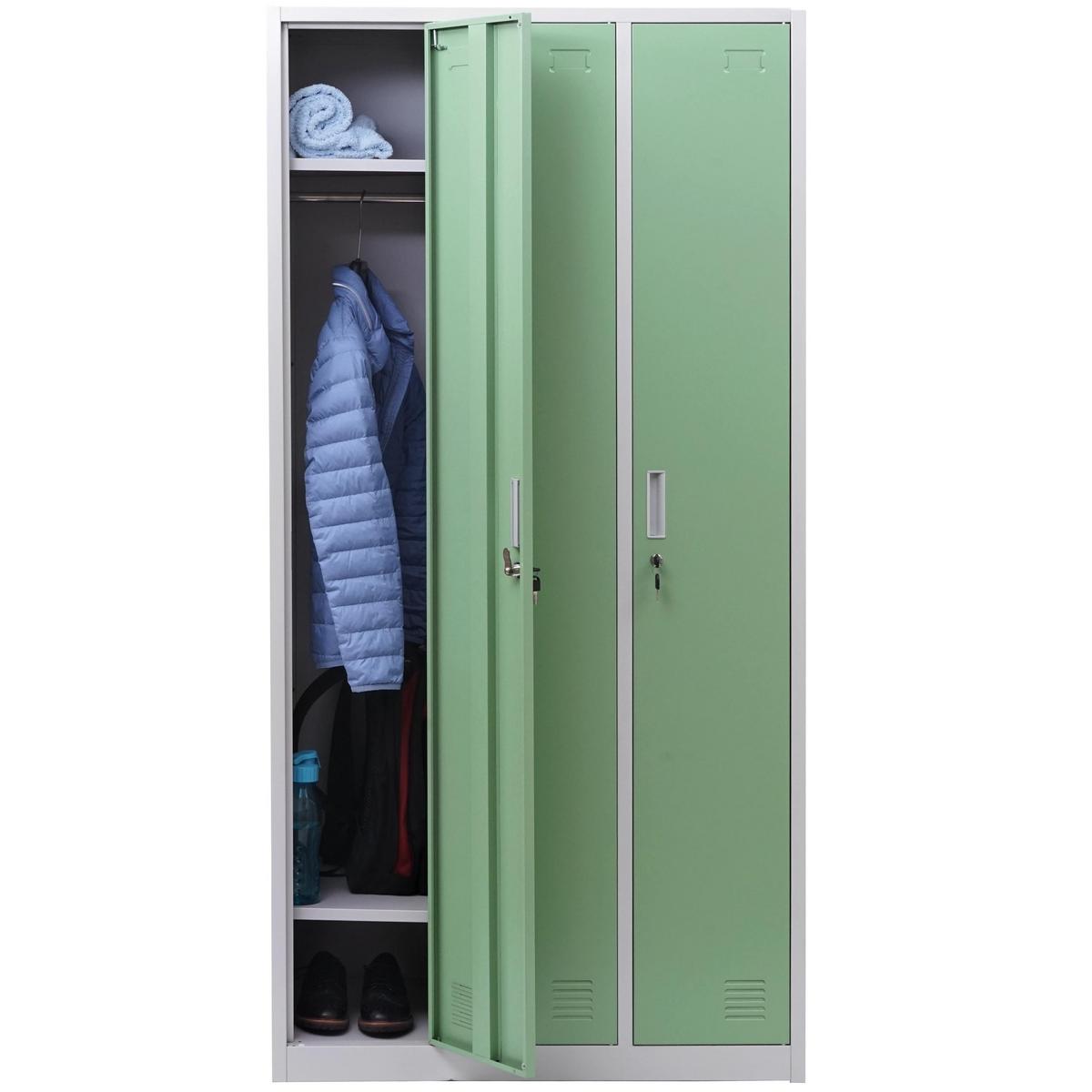 SCHLIESSFACH Green - Grün, Metall (90/180/50cm) - MCW