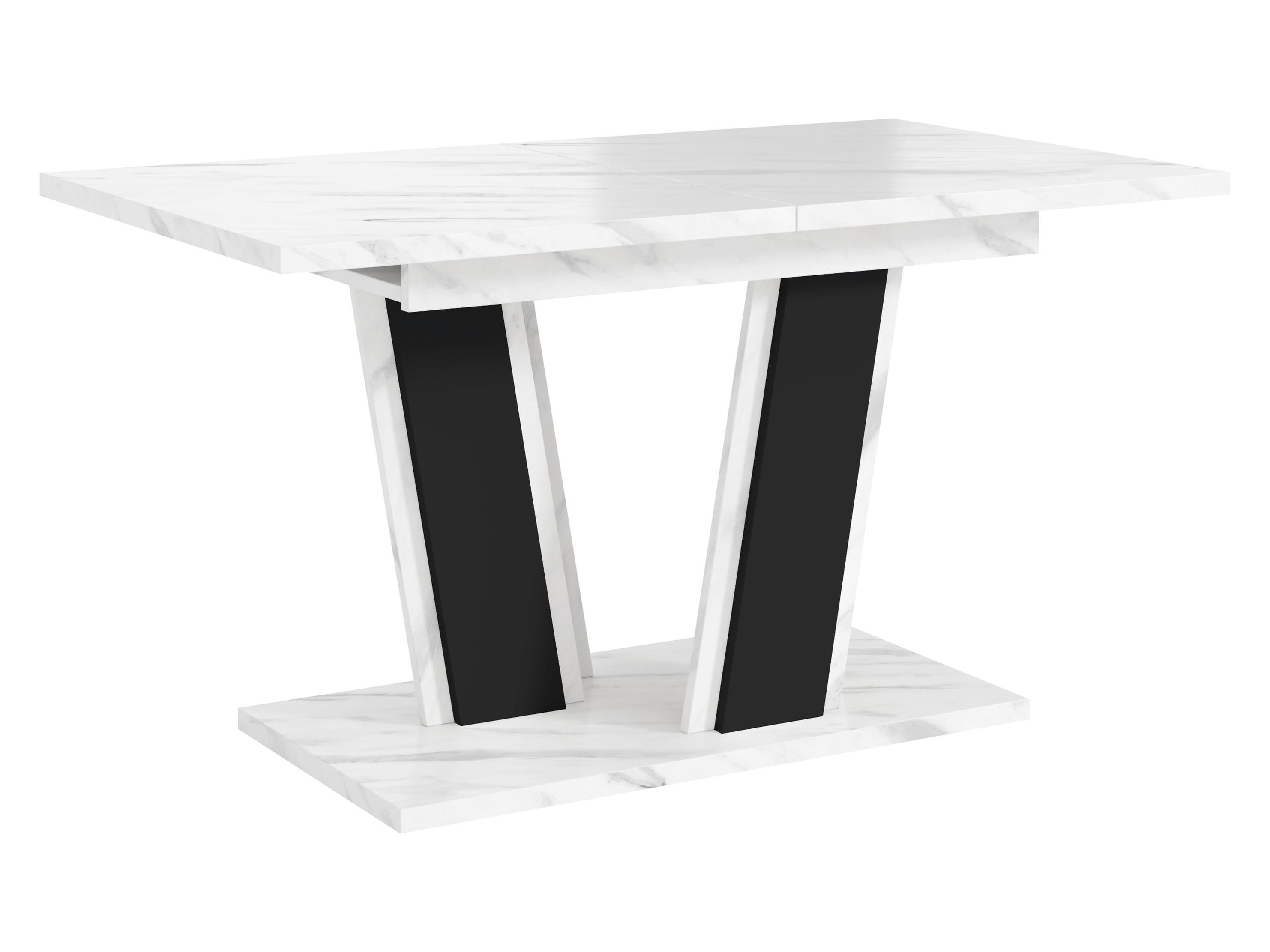 ESSTISCH Muss 160 - Schwarz/Weiß, Holzwerkstoff (80/120/75cm) - MIRJAN24