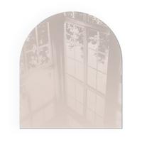 GLASPLATTE für Kamin 80x70 cm - Beige, Glas (80/70/0.4cm) - TULUP