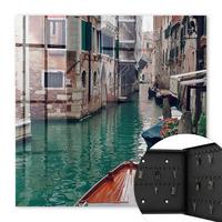 SCHLÜSSELBOX Schwarz 30x30 cm- Türöffnung nach rechts - Romantisches Venedig - Braun, Metall (30/30/5cm) - TULUP