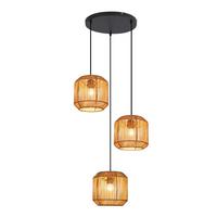 PENDELLEUCHTE Quentin 30/30/150 cm - Braun, Metall (30/30/150cm) - ZMH