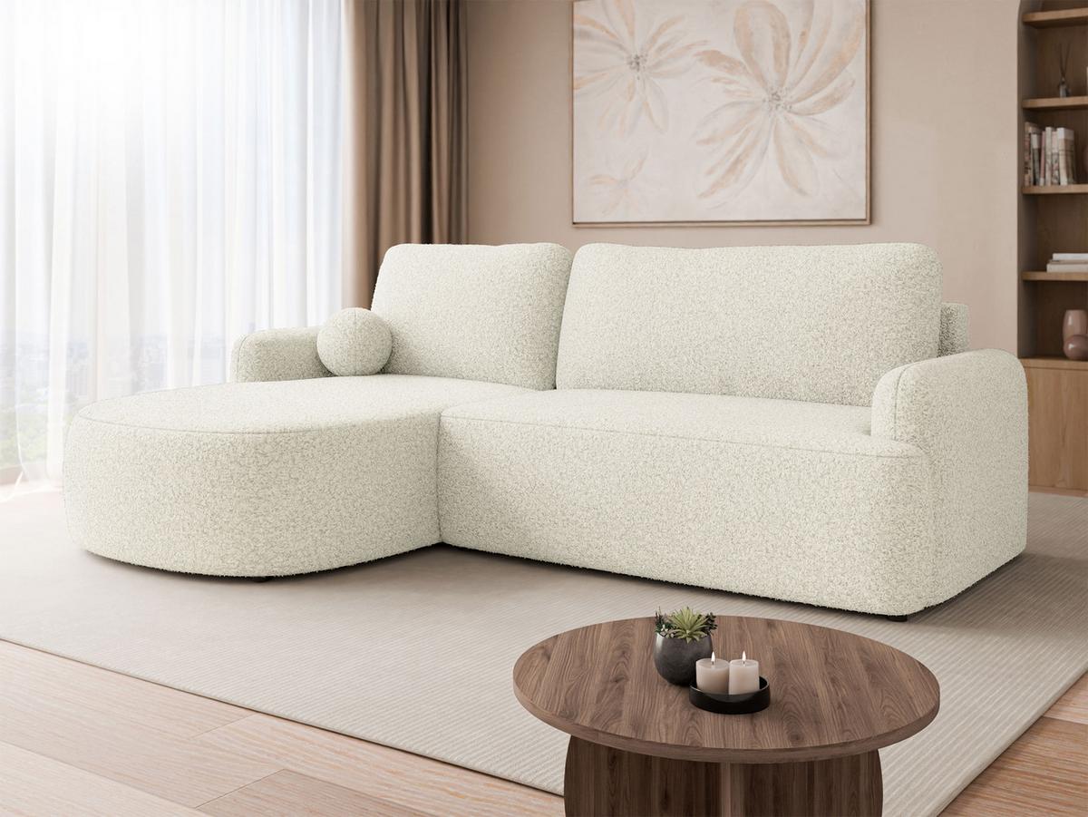 ECKSOFA Loridu, Seite: Links - Schwarz/Naturfarben, Holz/Kunststoff (250/174cm) - MIRJAN24