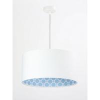 HÄNGELEUCHTE Blau 40/20 cm - Blau/Weiß, Kunststoff (40/0.6/20cm) - ONZENO