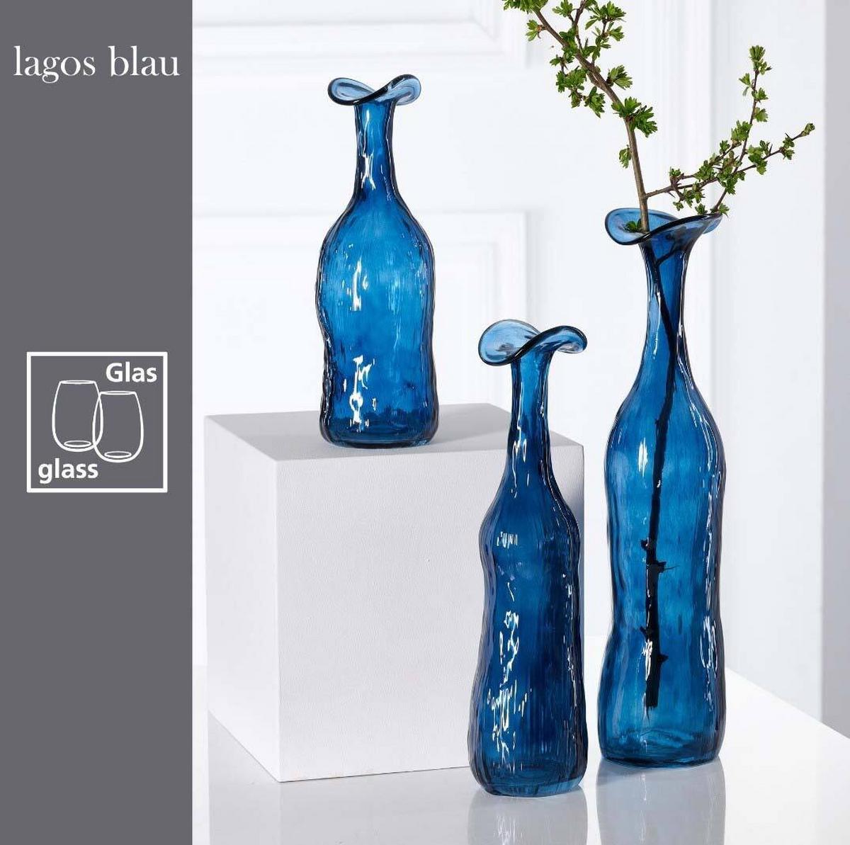VASE Lagos Blau 29,5 cm - Blau, Glas (9.5/29.5cm) - Ritzenhoff Breker