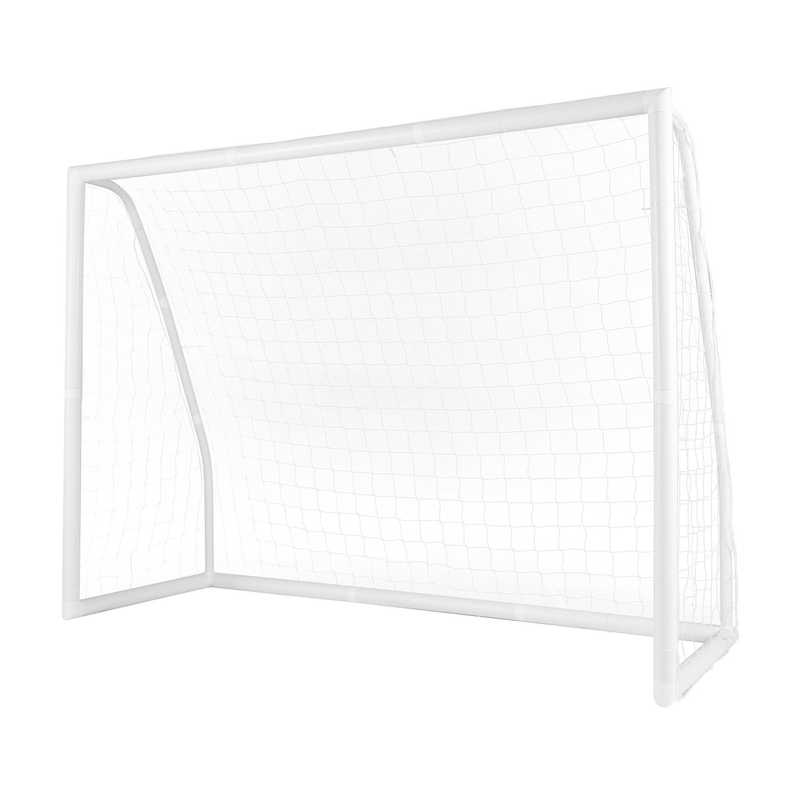 FUBBALLTOR Weiß - Weiß, Kunststoff (245/182/90cm) - COSTWAY