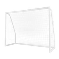 FUBBALLTOR Weiß - Weiß, Kunststoff (245/182/90cm) - COSTWAY