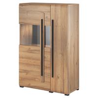 HIGHBOARD TULLIA 90/136/39 cm mit 2 Türen Eichefarben - Eichefarben, Holzwerkstoff (90/136/39cm) - MASSENO