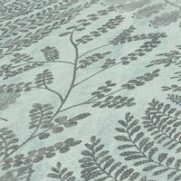 VLIESTAPETE Blau 53/1005 cm - Silberfarben, Textil (53/1cm) - KUNSTLOFT
