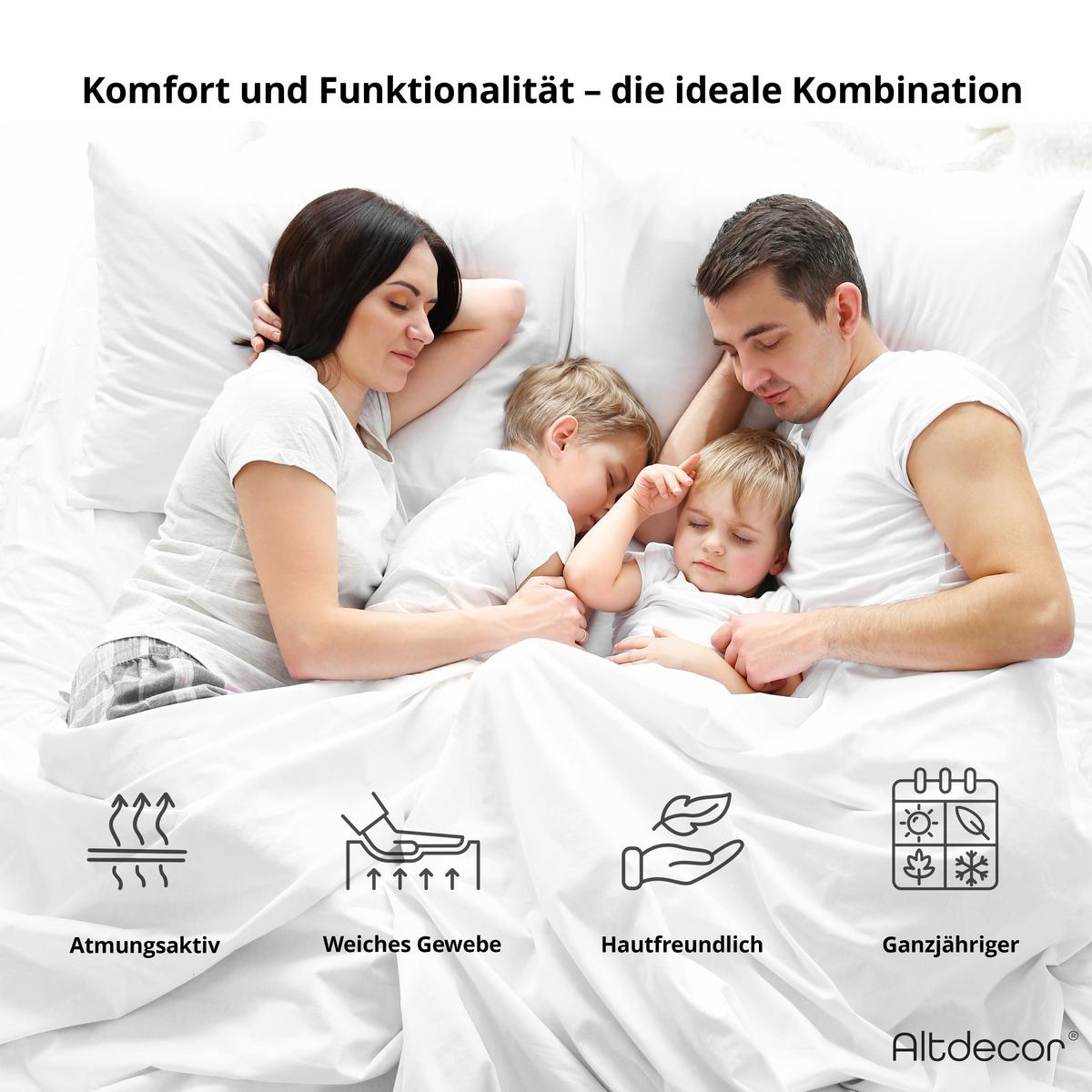 MATRATZE 140x200 Härtegrad H3 & H4 - 28 cm Taschenfederkernmatratze Bett Matratzen MINTA - Weiß, Kunststoff (140/200cm) - ALTDECOR