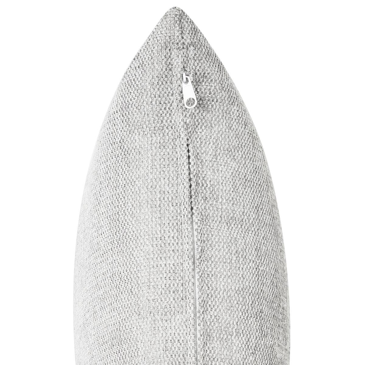 3-SITZER-ECKSOFA Stoff grau rechtsseitig Svansele - Grau, Textil (278/174cm) - Beliani